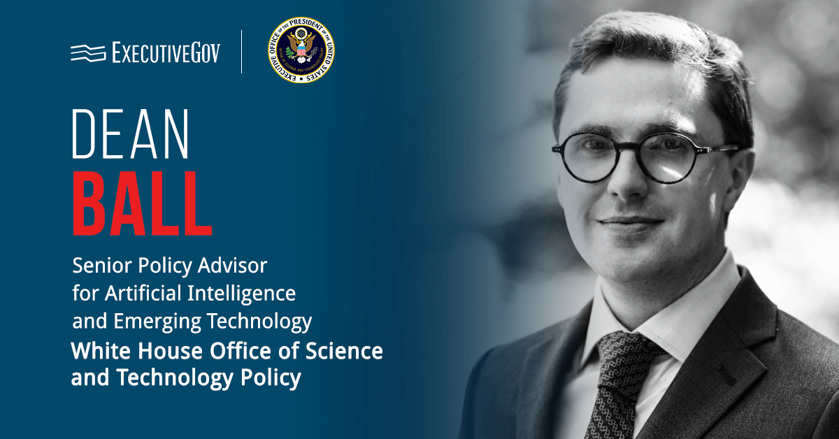 Dean Ball Named Senior Policy Adviser at White House S&T Office
