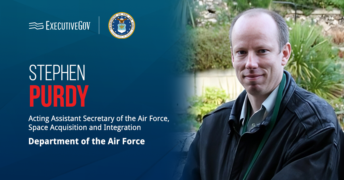 Maj. Gen. Stephen Purdy, acting assistant secretary of the Air Force for space acquisition and integration.