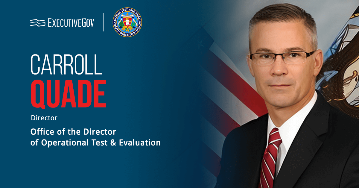 Headshot of Carroll Quade, director of the Office of the Director of Operational Test and Evaluation