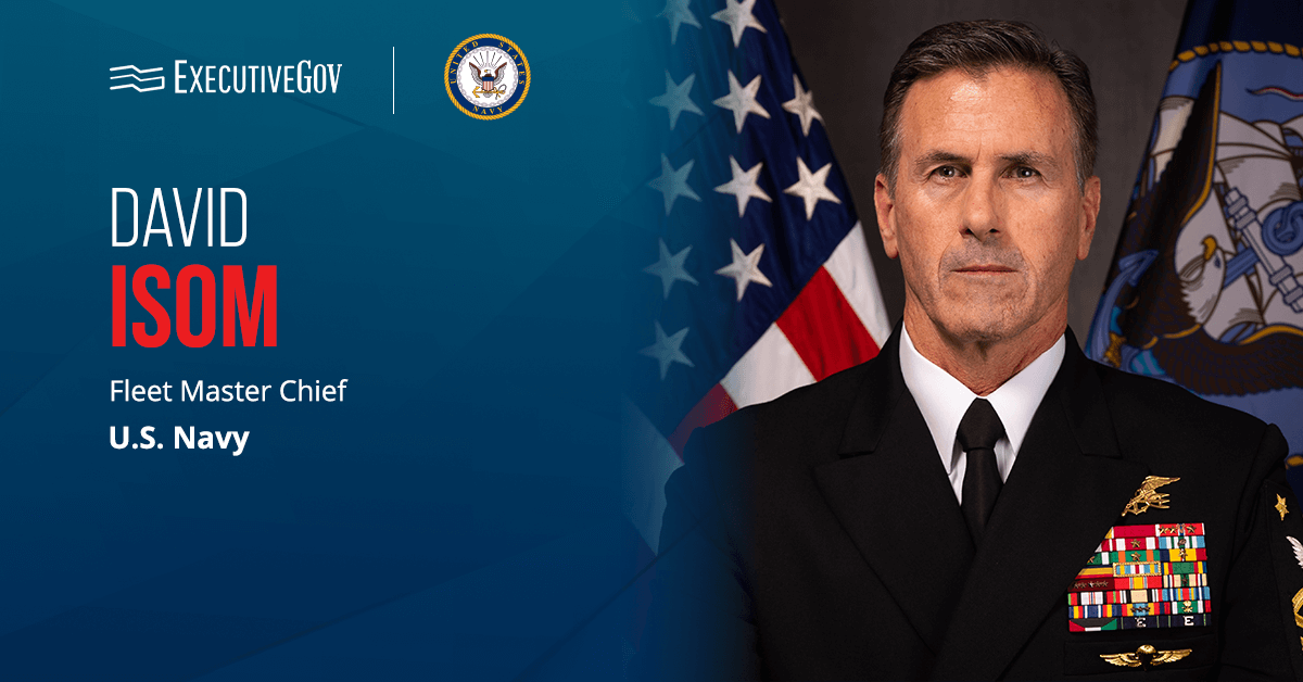 Navy Fleet Master Chief David Isom has been appointed the next senior enlisted adviser to the Chairman of the Joint Chiefs.