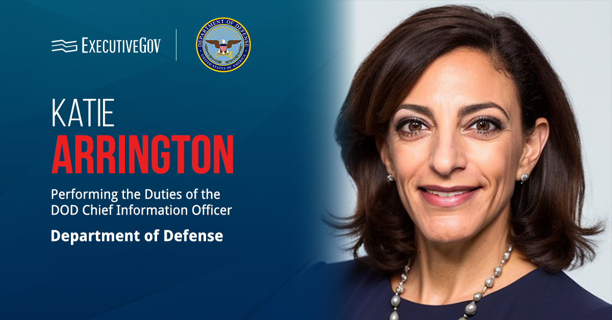 Headshot of Katie Arrington, a technology official at the Department of Defense
