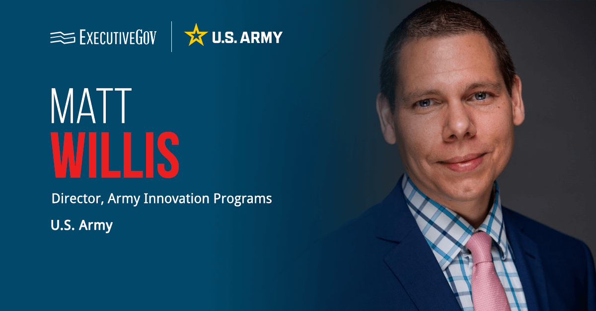Headshot of Matt Willis, director of Army Innovation Programs