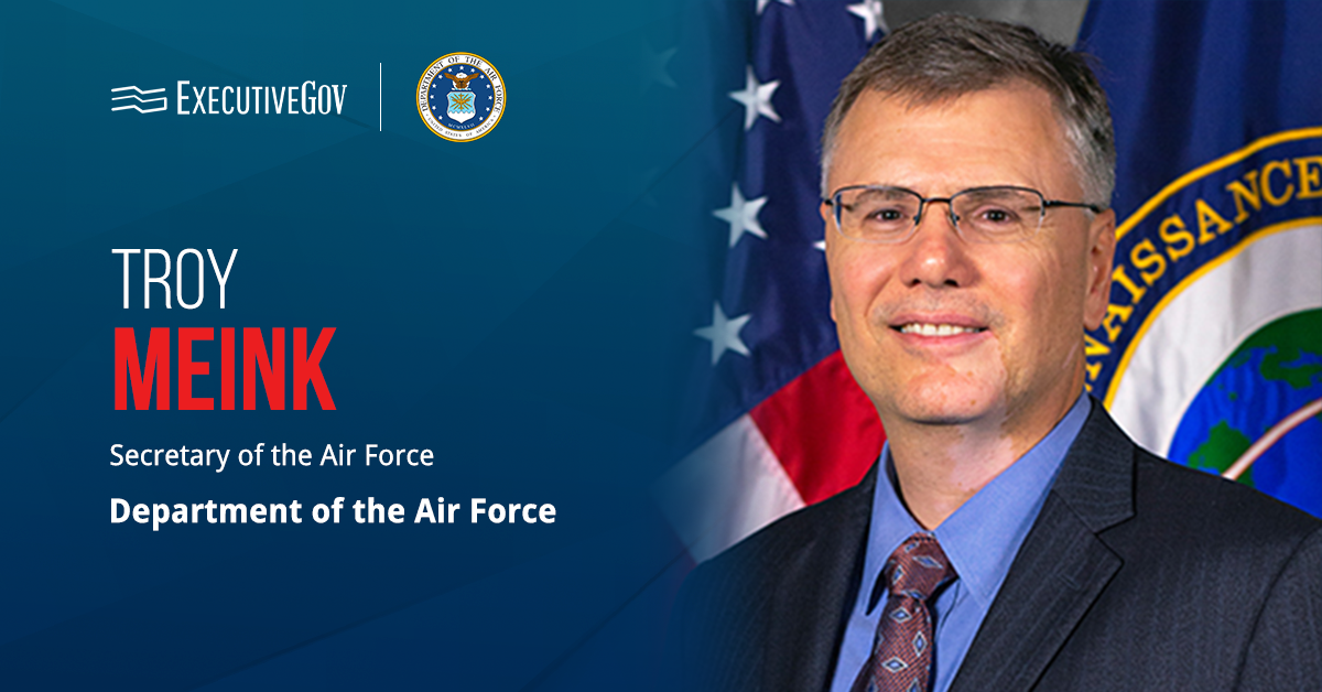 NRO Principal Deputy Director Troy Meink receiving Senate confirmation to serve as the next secretary of the Air Force