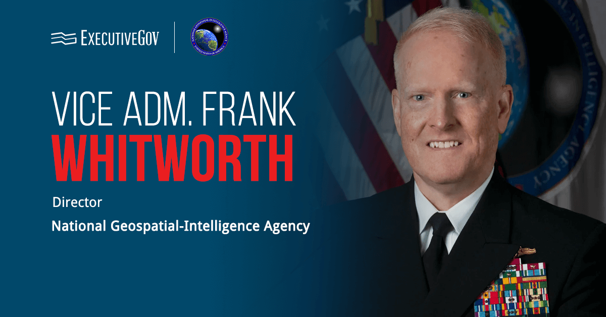 Vice Adm. Frank Whitworth, eighth director of the National Geospatial-Intelligence Agency