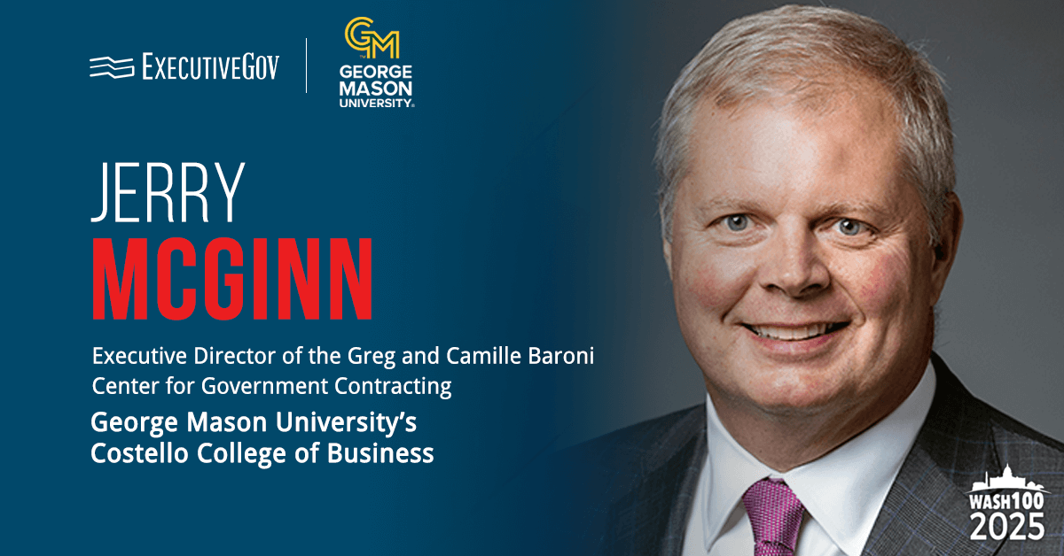 Headshot of Jerry McGinn, executive director of the Greg and Camille Baroni Center for Government Contracting at GMU