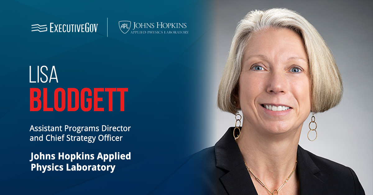 Lisa Blodgett of Johns Hopkins Applied Physics Lab has been elevated to the role of chief strategy officer.