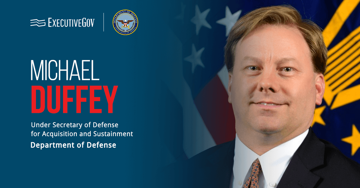 Headshot of Michael Duffey, under secretary of defense for acquisition sustainment