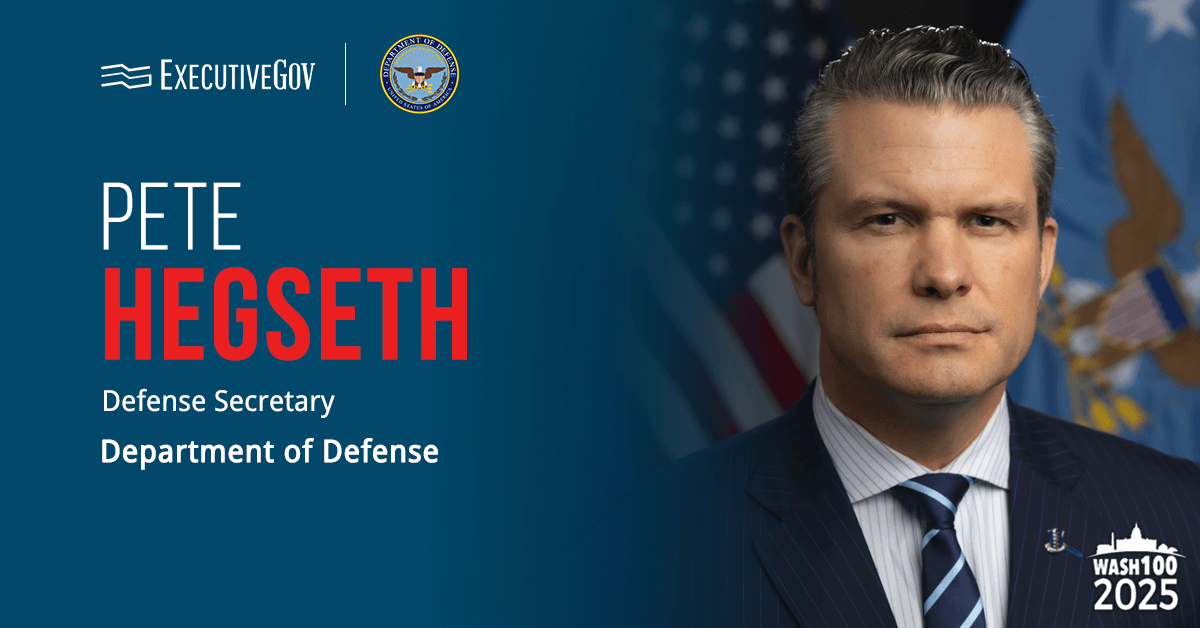 Headshot of Pete Hegseth, secretary of the Department of Defense