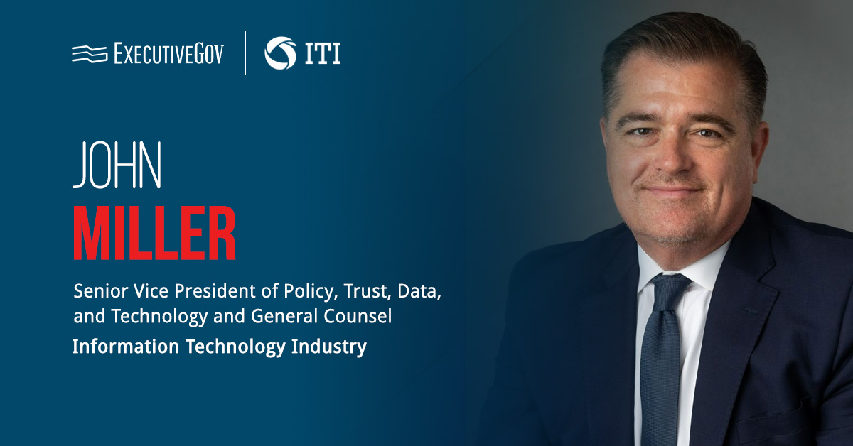 John Miller. The ITI SVP of policy and general counsel discussed the trade group's results-driven action plan for ONCD.