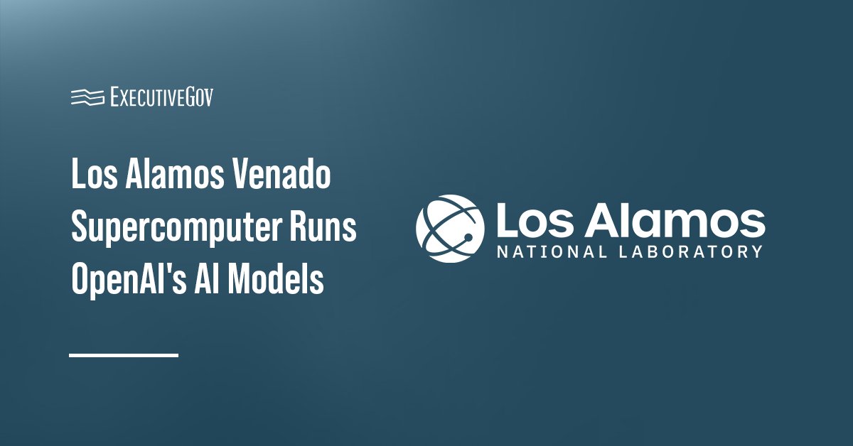 LANL logo. LANL's Venado supercomputer is now running OpenAI's latest AI reasoning models.