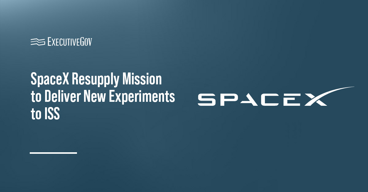 SpaceX logo. SpaceX has launched a resupply mission to deliver new experiments, food and other supplies to the ISS.