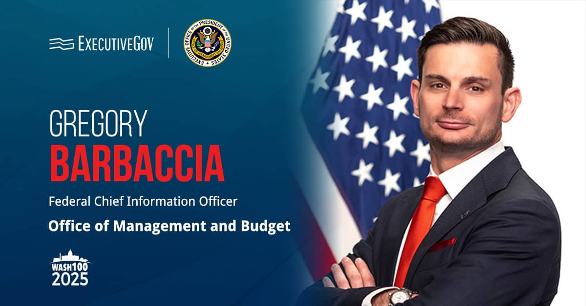 Federal CIO Gregory Barbaccia. Barbaccia will also oversee efforts to improve service delivery under the GSDI Act.
