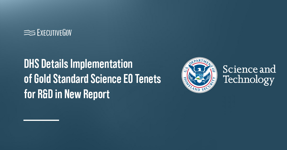The Department of Homeland Security's logo. DHS issued a new report in response to a recent executive order