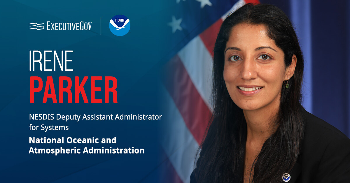 Irene Parker headshot. NESDIS official at NOAA, cited the goals of a study Raytheon will conduct for the Stratus project