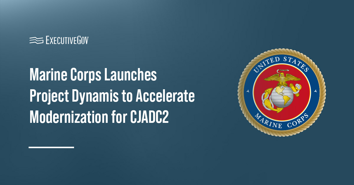 Marine Corps logo. The Marine Corps launched Project Dynamis to support CJADC2.
