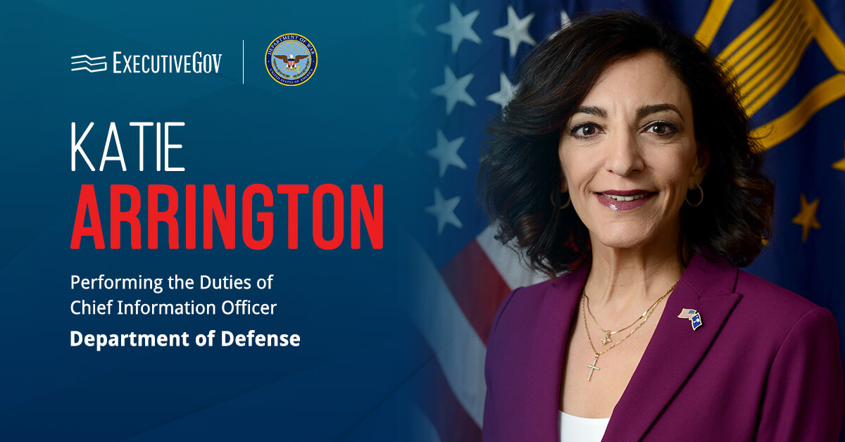 Katie Arrington, who is performing DOD CIO duties. The DOD launched the ASC Demonstration to advance spectrum-sharing tech.