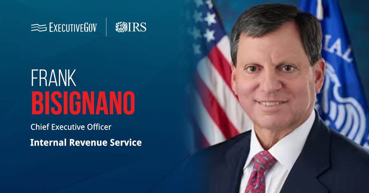 Frank Bisignano headshot. SSA commissioner named concurrent Internal Revenue Service CEO