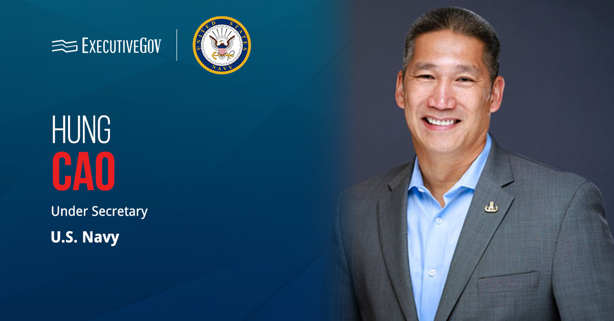 Hung Cao. The former Virginia Republican Senate candidate was confirmed by the Senate as the Navy under secretary.