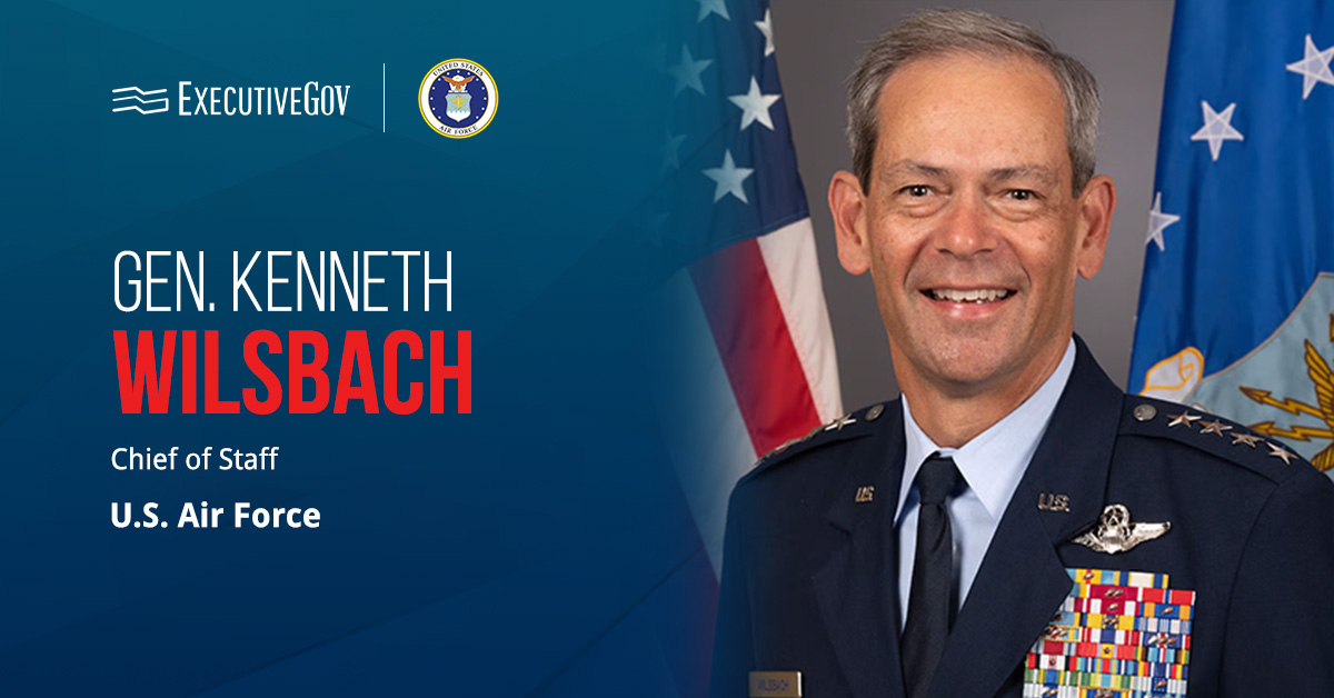 Gen. Kenneth Wilsbach. The former commander of Air Combat Command was confirmed as the Air Force’s chief of staff.