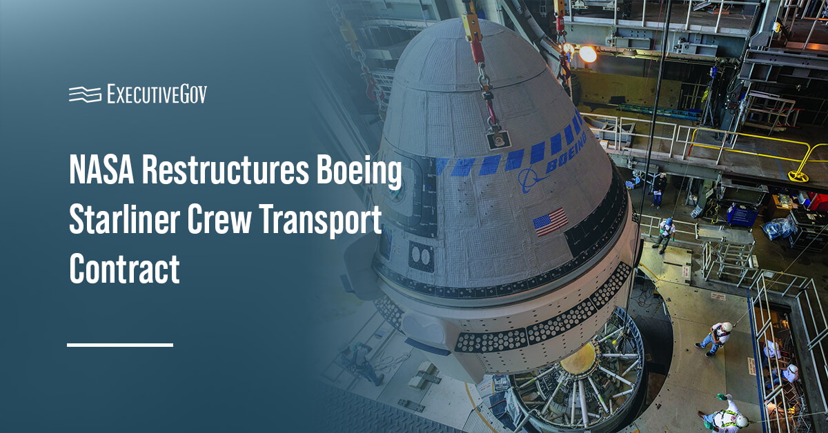 Starliner. NASA has revised its commercial crew contract with Boeing.