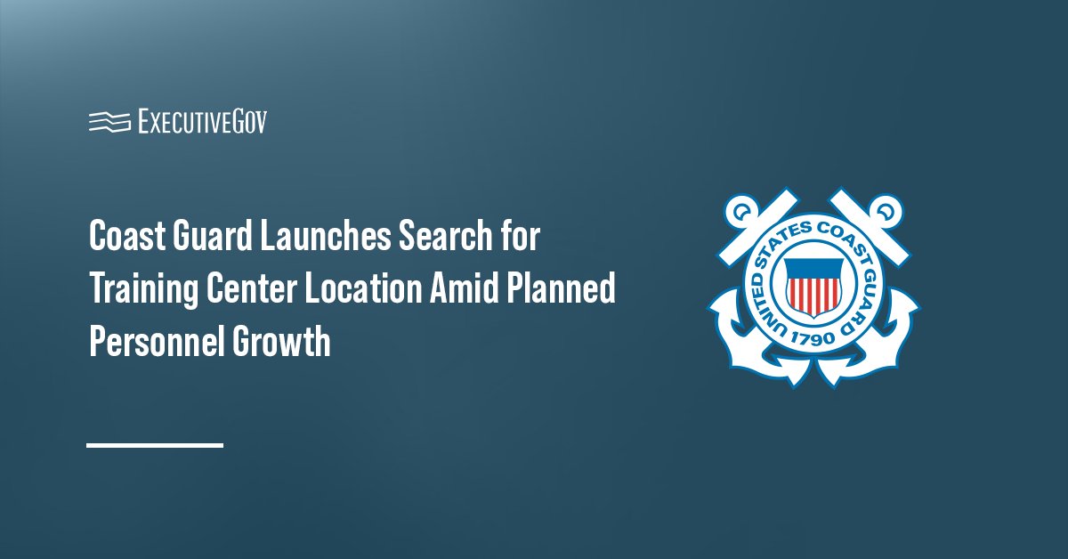 The official seal of the U.S. Coast Guard. The Coast Guard posted an RFI for its planned national training center