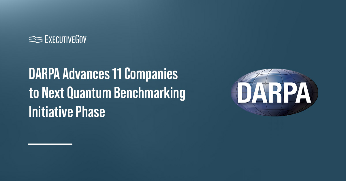 darpa-11-quantum-firms-qbi-stage-b DARPA logo. DARPA has advanced 11 quantum computing companies to the next phase of its Quantum Benchmarking Initiative.