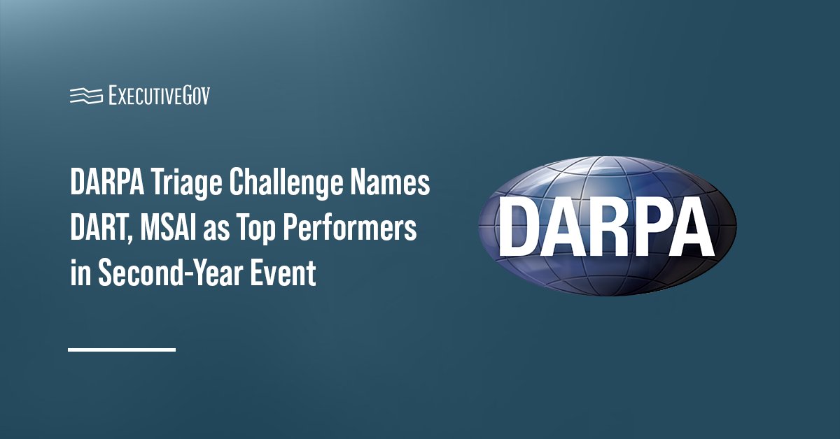 DARPA logo. DART and MSAI topped DARPA’s 2025 Triage Challenge.