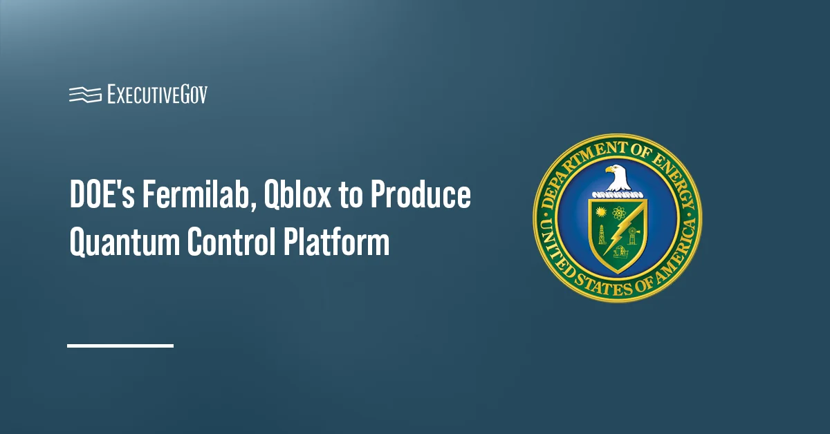 DOE logo. Fermilab and Qblox have formed a partnership to produce a quantum control platform.
