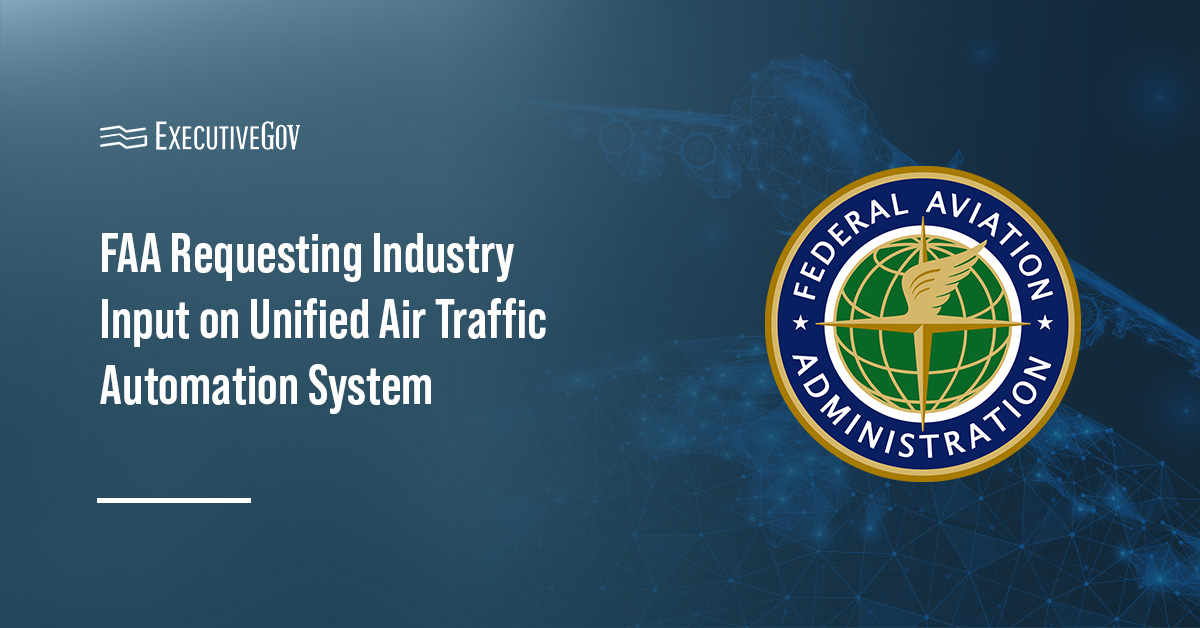 The Federal Aviation Administration's logo. FAA issued a notice on its plan to consolidate its en route and terminal systems