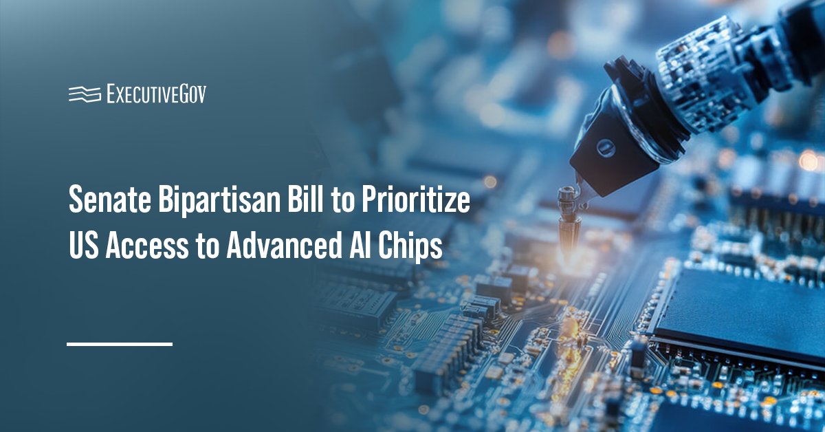 Chip manufacturing. The GAIN AI Act proposes a right of first refusal for U.S. entities purchasing high-performance AI chips.