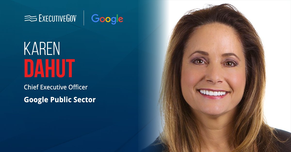 Karen Dahut, CEO of Google Public Sector. Dahut comments about Google's new JWCC task order from the Navy