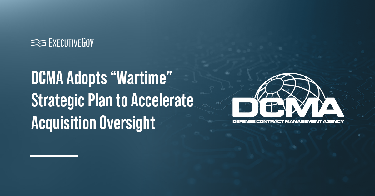 dcma-strategy-ai-dib-modernization DCMA logo. DCMA released a new five-year wartime strategy.