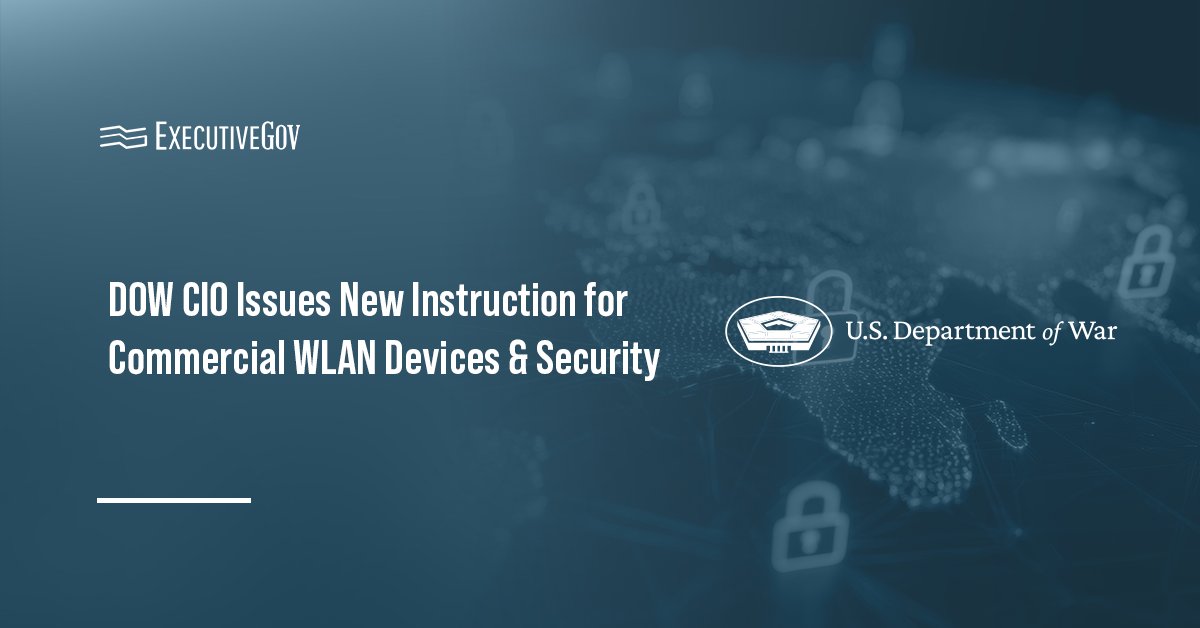 dow-cio-commercial-wlan-device-security-instruction DOW logo. The DOW Chief Information Officer has released a new instruction for the use of commercial WLAN devices.