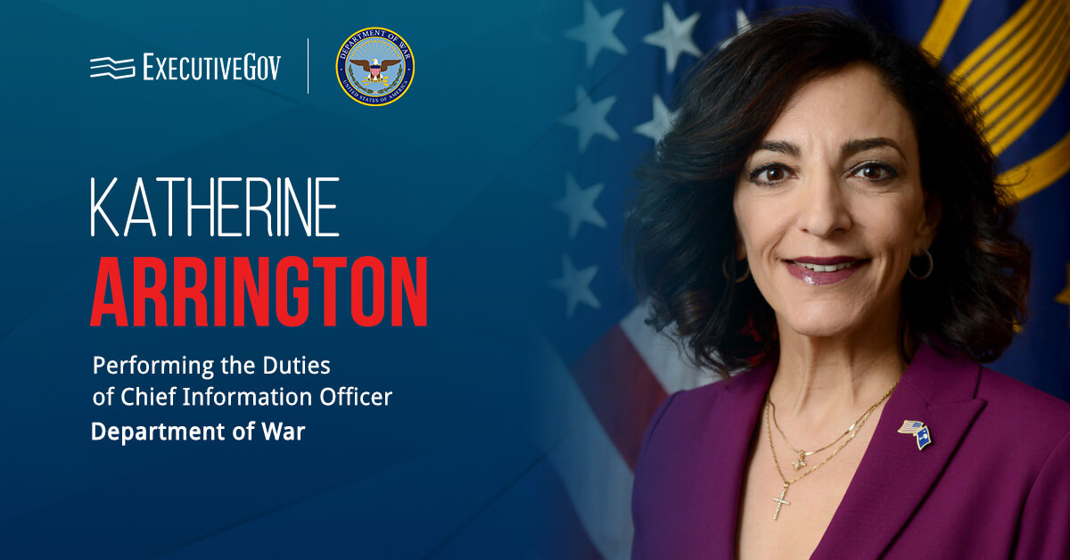Katie Arrington, performing the duties of the Pentagon's CIO. Arrington issued a PQC memo to all Pentagon components
