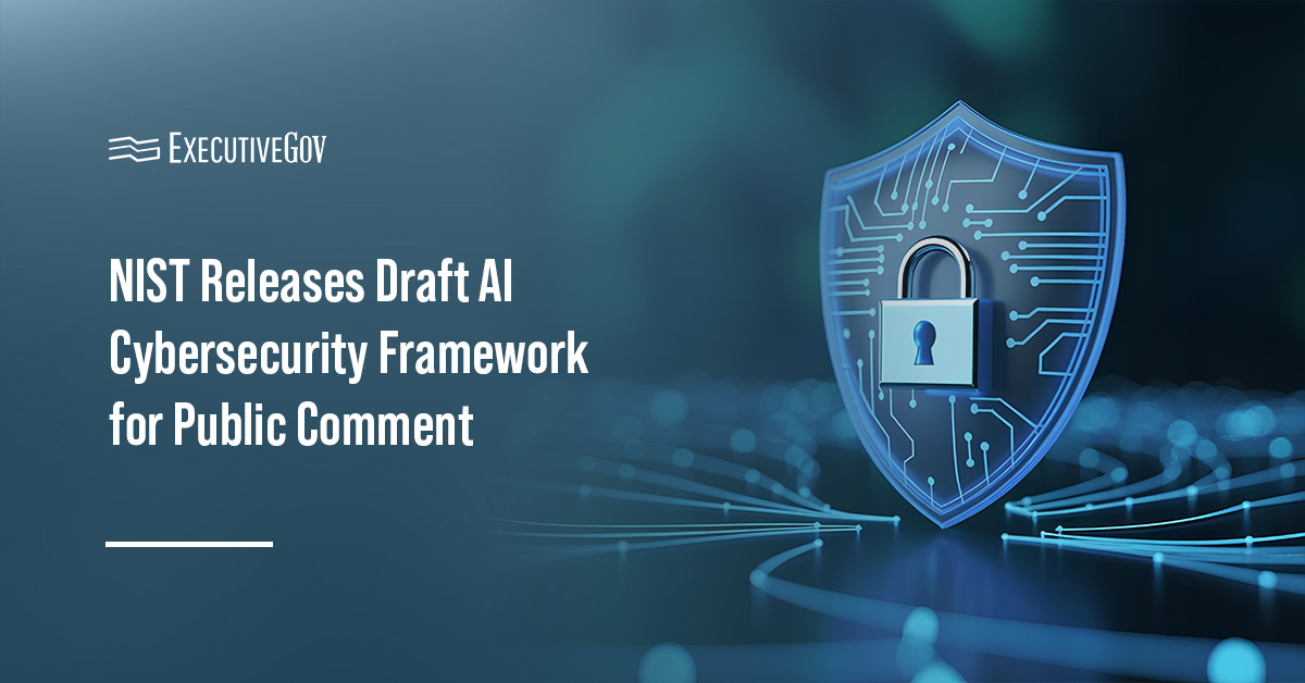 nist-cybersecurity-framework-profile-ai-draft The National Institute of Standards and Technology's logo. NIST issued draft guidance for AI-related cybersecurity