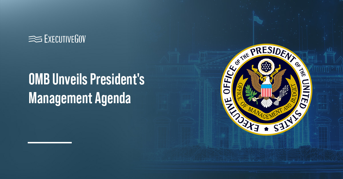 omb-presidents-management-agenda-priority-goals Office of Management and Budget logo. OMB has issued the President's Management Agenda.
