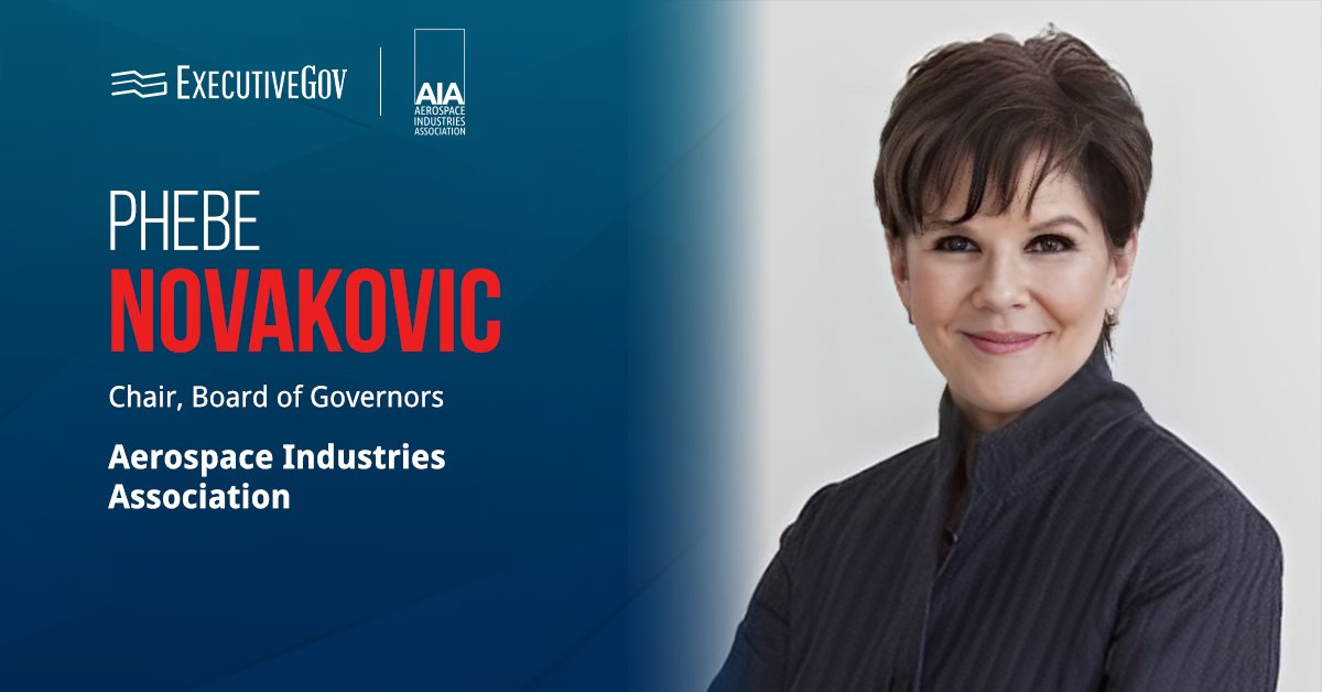 Phebe Novakovic, chair of AIA's board of governors. Novakovic currently serves as the CEO of General Dynamics
