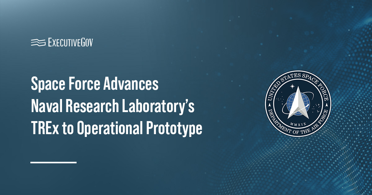 Logo of the U.S. Space Force. The Space Force conducted a TREx and JAM demonstration