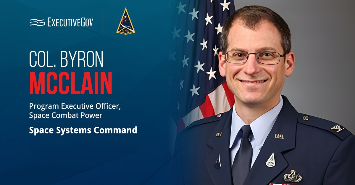 Col. Byron McClain, program executive offer at Space Systems Command. McClain shared RG-XX acquisition plans