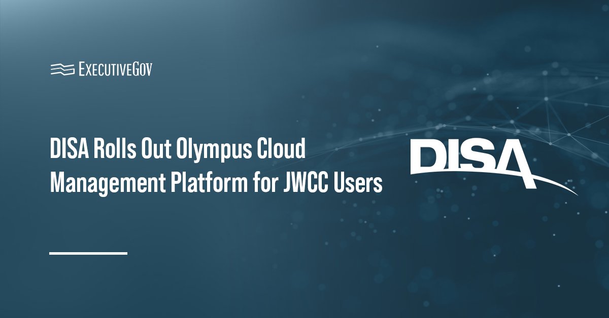 disa-olympus-cloud-jwcc-aws-azure DISA logo. DISA has launched Olympus, a cloud management platform for JWCC contract holders.
