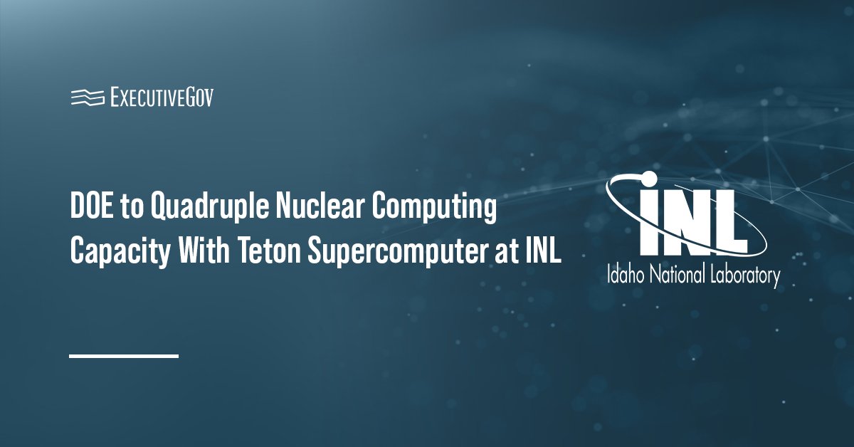doe-inl-teton-supercomputer-nuclear-computing INL logo.The Department of Energy's Nuclear Science User Facilities program plans to activate the Teton supercomputer at INL.