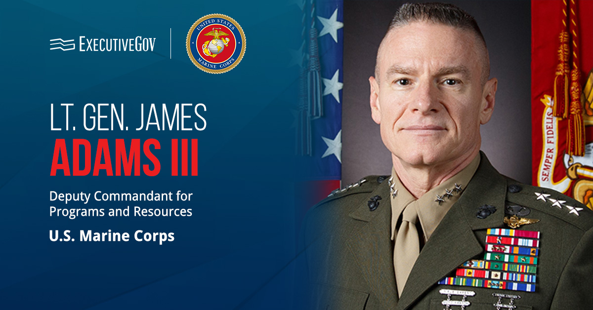Lt. Gen. James Adams III, programs and resources deputy commandant of the Marine Corps. Adams was nominated as DIA director