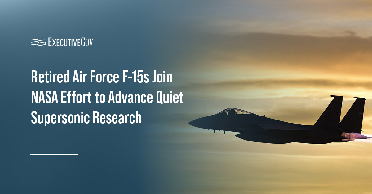 F-15 aircraft. Two retired F-15s join NASA’s flight research fleet to help advance the X-59 program.
