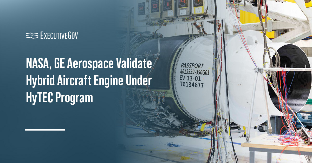 A GE Aerospace Passport engine. GE Aerospace and NASA teamed up to develop a hybrid engine