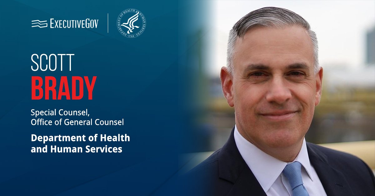 HHS Special Counsel Scott Brady. The Department of Health and Human Services has appointed Scott Brady a special counsel.