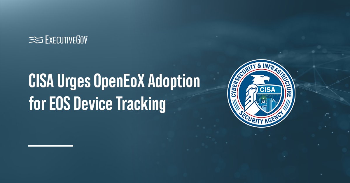 CISA logo. CISA recommended adopting the OpenEoX standard to identify end-of-support edge devices.
