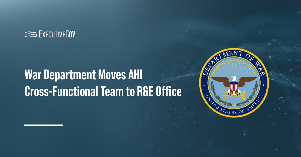 department-of-war-ahi-cft-re-office-realignment DOW seal. The Department of War realigned the Anomalous Health Incidents Cross-Functional Team to the OUSW(R&E).