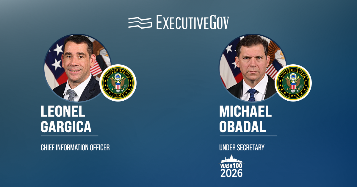 Leonel Garciga and Michael Obadal. The Army CIO and under secretary on IT modernization and business systems consolidation.