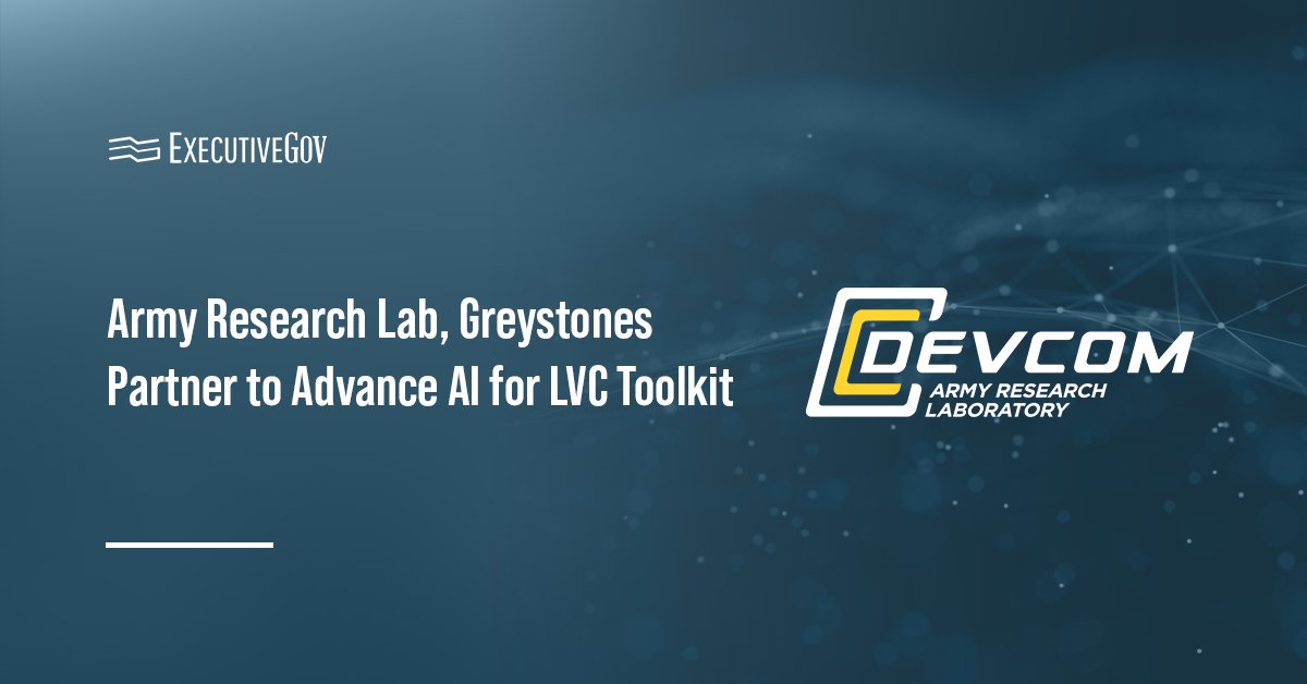 army-research-lab-greystones-ai-lvc-toolkit DEVCOM ARL seal. The Army’s DEVCOM ARL partnered with Greystones to advance the use of AI for LVC toolkit under CRADA.