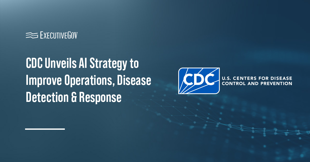 Centers for Disease Control and Prevention logo. CDC issued a new AI Strategy to advance public health